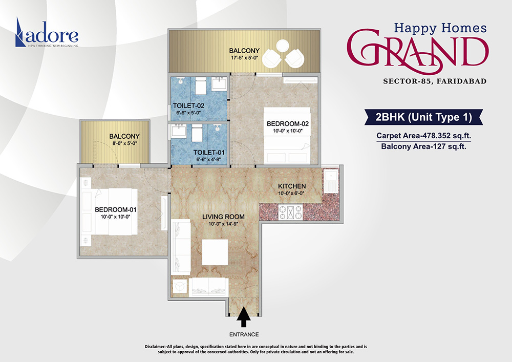 2BHK (Unit Type 1)